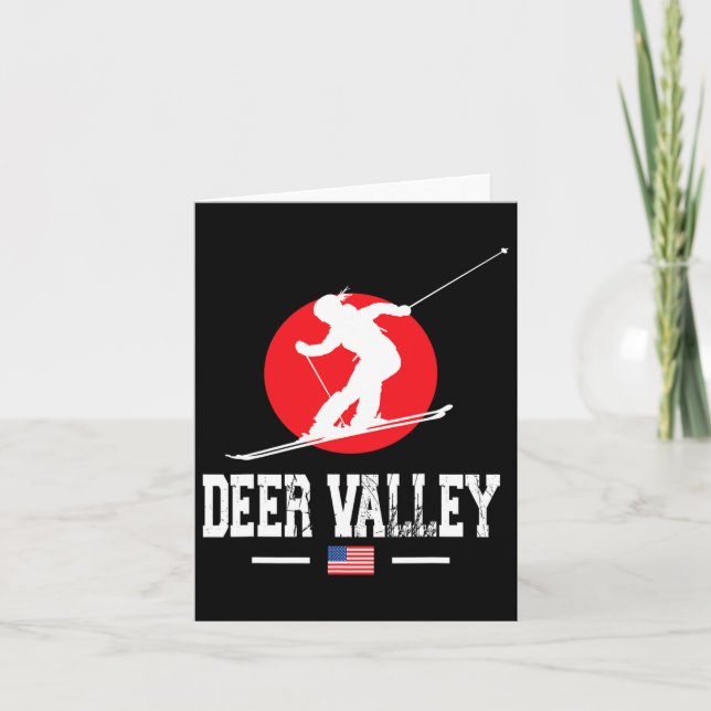 Carte Deer Valley Usa Station de ski Rocky Mountains Ame (Devant)