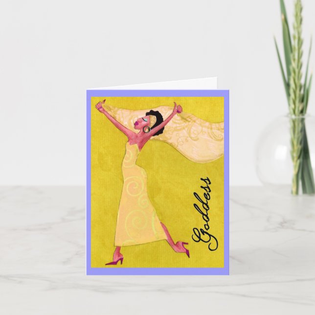 Carte "Déesse" africaine-américaine (Devant)