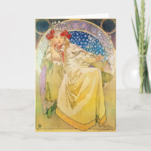 Carte Déesse d'Alphonse Mucha