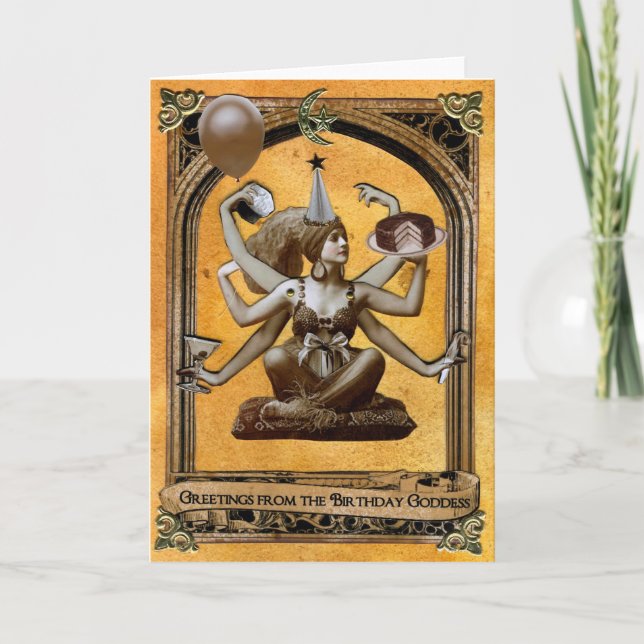 Carte Déesse d'anniversaire (Devant)