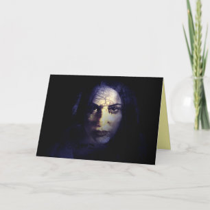 Carte Déesse de la nature Dame noire Sorcellerie Ombres 