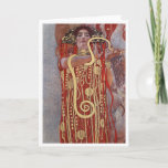 Carte Déesse de la santé, Hygiénie (Salus), Gustav Klimt<br><div class="desc">Gustav Klimt (14 juillet 1862 - 6 février 1918) était un peintre symboliste autrichien et l'un des membres les plus en vue du mouvement de la sécession de Vienne. Klimt est réputé pour ses peintures, peintures murales, croquis et autres objets d'art. Outre ses oeuvres figuratives, qui comprennent des allégories et...</div>