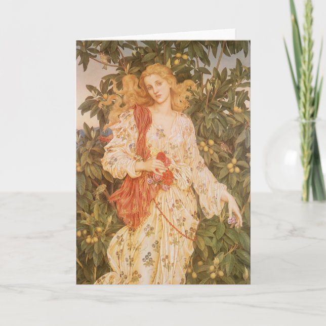 Carte Déesse des fleurs, Flora de Morgan (Devant)