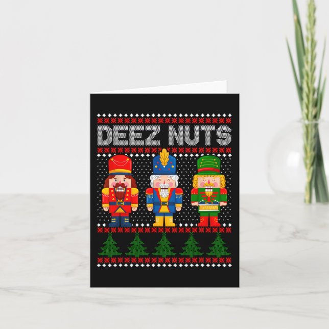 Carte Deez Nuds Nutcracker Fun Vilain Noël (Devant)