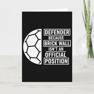 Carte Défenseur Position Mur De Briques Sports Footll Ll