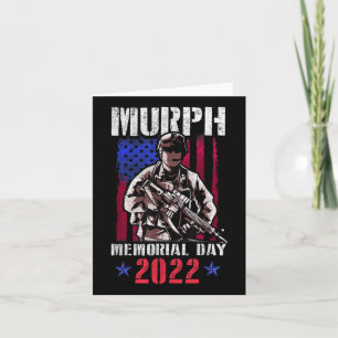 Carte Défi d'entraînement Murph 2022 Mémorial américain
