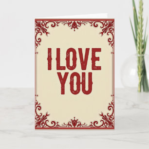 Carte défilante Simple Je t'aime