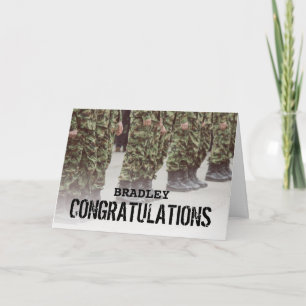 Carte Défilé de Fin de Formation   Soldat Militaire