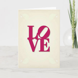 Carte défilement de l'amour romantique