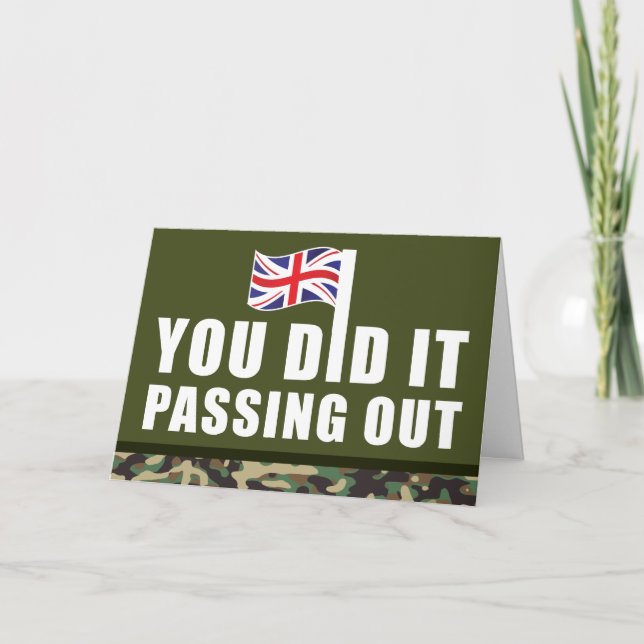 Carte Défiler le camouflage de la Parade Armée britanniq (Devant)
