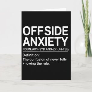 Carte Définition de football drôle Joueur de football En