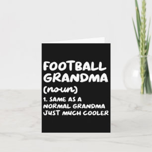 Carte Définition de grand-mère de football amusant