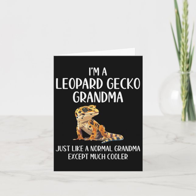 Carte Définition de grand-mère de gecko léopard amateur  (Devant)