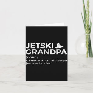 Carte Définition de grand-père drôle de jetski ski-jet