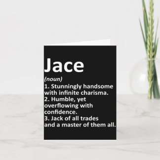 Carte Définition de Jace Nom personnalisé Anniversaire d