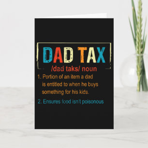 Carte Définition de la taxe papa drôle Fête des pères Ca