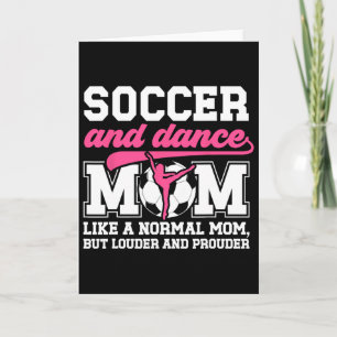Carte Définition de Maman de Foot et de Danse Danse et M