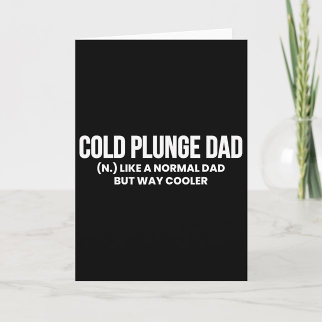 Carte Définition de papa plongée froide Ice Th Fête des  (Devant)