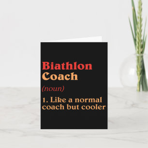 Carte Définition d'entraîneur de biathlon Humour de biat