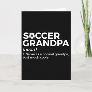 Carte Définition drôle de grand-père de soccer