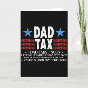 Carte Définition drôle de taxe papa pour la fête des pèr