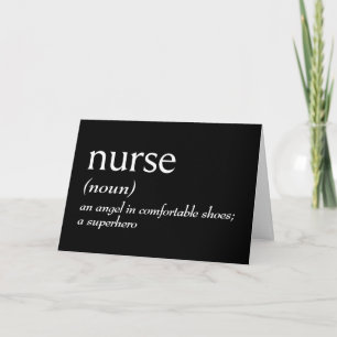 Carte Définition du dictionnaire pour INFIRMIÈRE