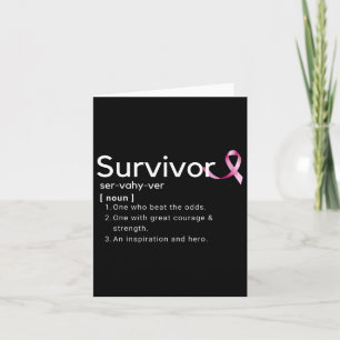 Carte Définition du survivant pour le cancer du sein Sur