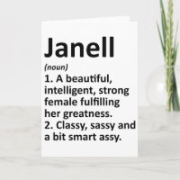 Définition Janell Nom Personnalisé Drôle Noël