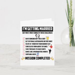 Carte Défis de la fête de baccalauréat - Défi de la cham