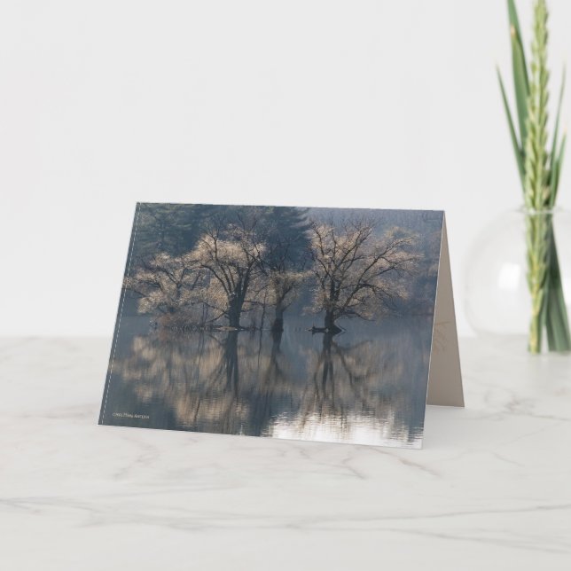 Carte Défuntes réflexions d'île d'automne (Devant)