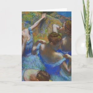 Carte Degas Danseuses Bleues Pastel Chef-d'œuvre d'Art