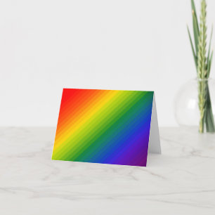 Carte Dégradé Arc-en-ciel Rayé