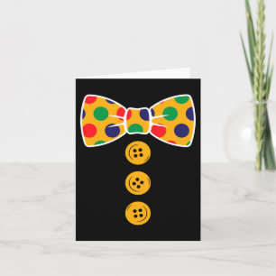 Carte Déguisement de Clown Halloween Drôle Cadeau de Clo