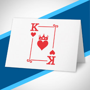 Carte Déguisement de couple pour Halloween Roi de Cœur