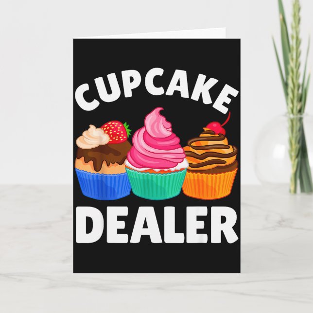 Carte Déguisement de Cupcake Cool pour hommes femmes Cup (Devant)