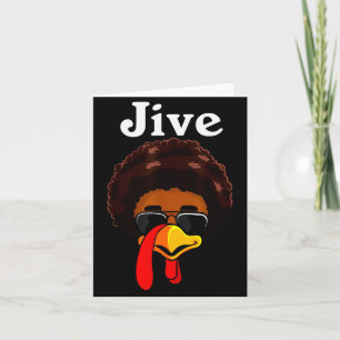 Carte Déguisement de famille drôle de Jive Thanksgiving