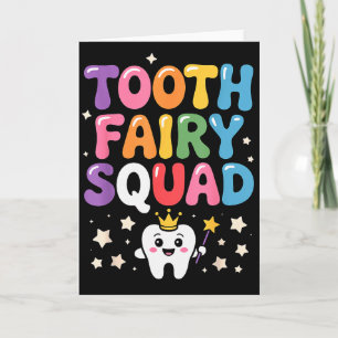 Carte Déguisement de fée des dents mignon pour hommes fe