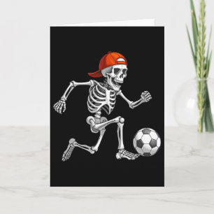 Carte Déguisement de foot drôle squelette hommes garçons