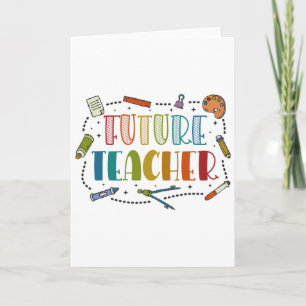 Carte Déguisement de futur enseignant pour enfants