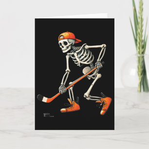 Carte Déguisement de hockey squelette Halloween Sport Ho