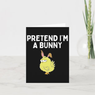 Carte Déguisement de lapin de chemise prétendez que je s