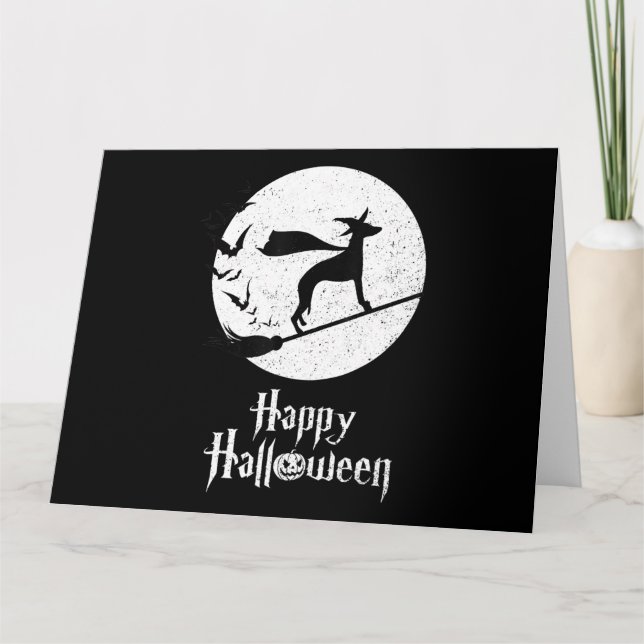 Carte Déguisement drôle de sorcière pour Halloween pour  (Devant)