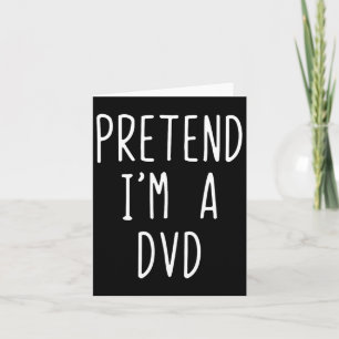 Carte Déguisement Dvd Pretend I'm pour Halloween drôle p