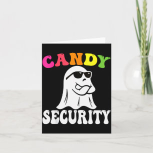 Carte Déguisement Halloween de sécurité bonbons fantôme