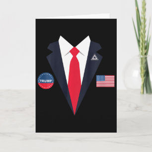 Carte Déguisement Halloween drôle Enfants Trump Présiden