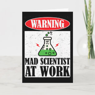 Carte Déguisement Halloween Prof de Science Scientifique