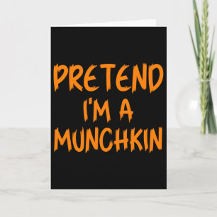 Carte Déguisement Munchkin pour Halloween Enfant Paresse