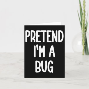 Carte Déguisement prétendant être un insecte