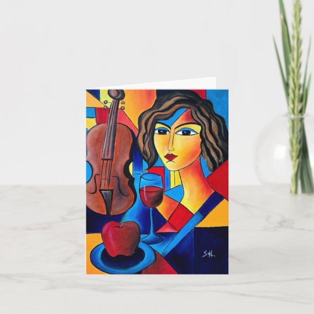 Carte Déjeuner avec des Couleurs (Devant)