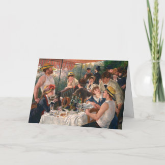 Carte Déjeuner de plaisance - Renoir Painting